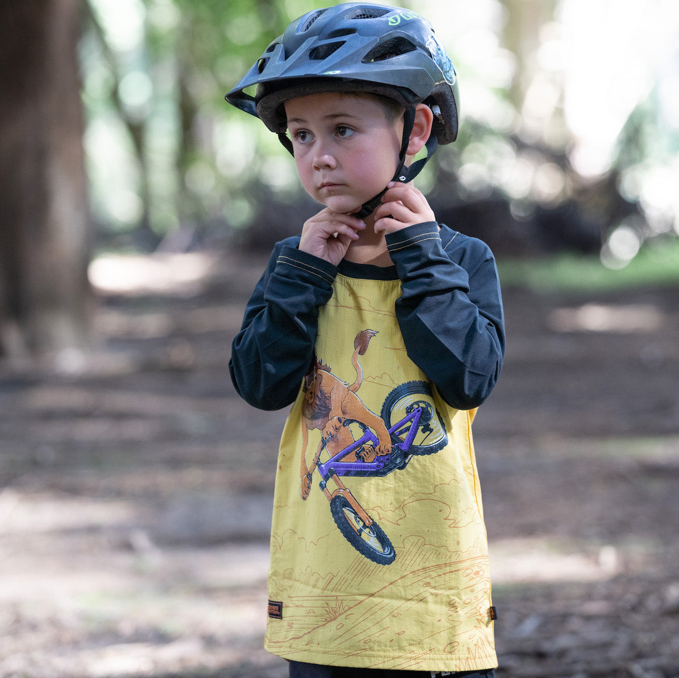 LOOSE LION WINDDICHTES MTB-JERSEY FÜR KINDER