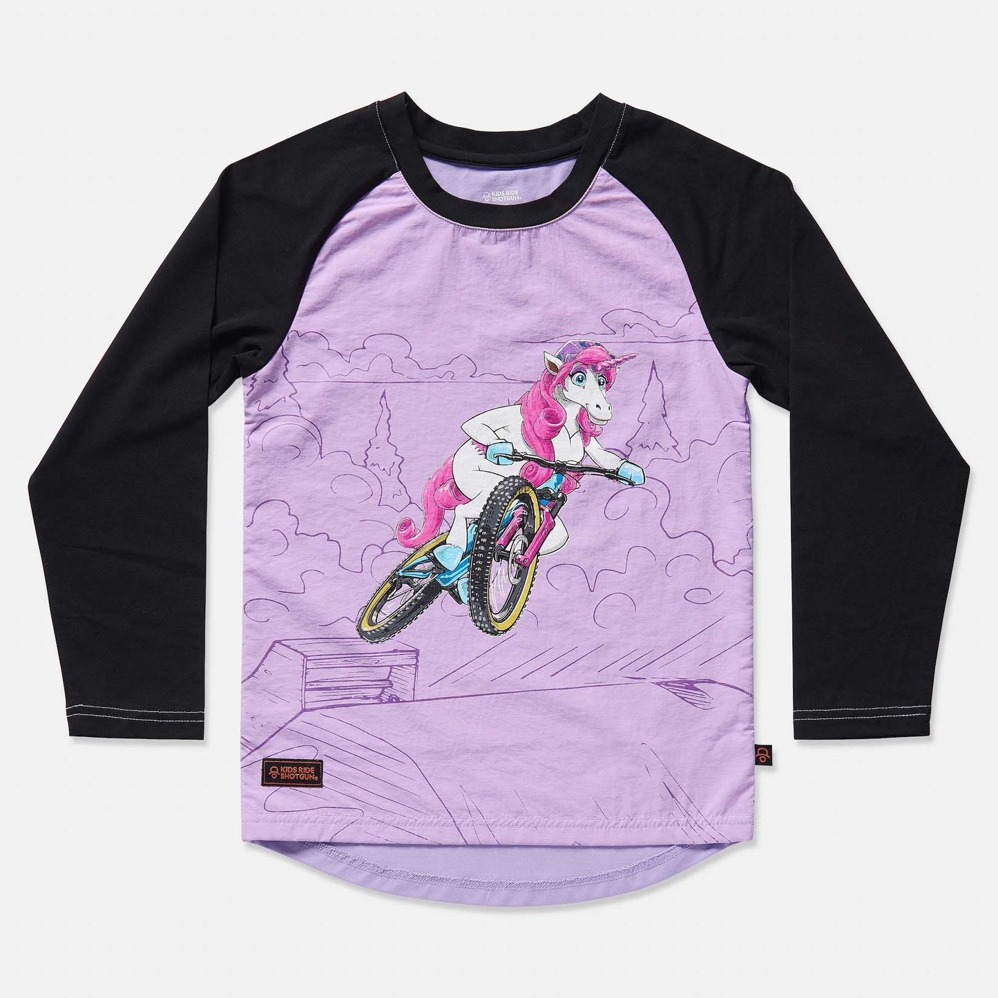 UPSHIFT UNICORN WINDDICHTES MTB-JERSEY FÜR KINDER