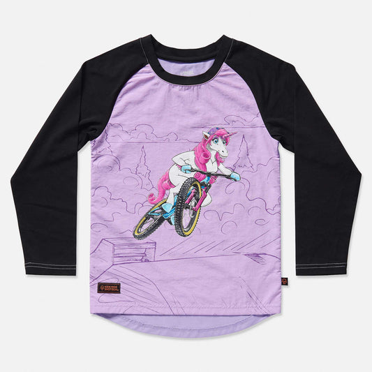 UPSHIFT UNICORN WINDDICHTES MTB-JERSEY FÜR KINDER