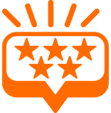 <strong>Über 400 5-Sterne-Bewertungen</strong>